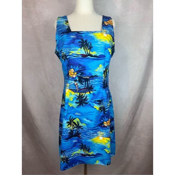 Vintage 1990s Royal Creations Hawaii Tiki Dress - Picture 1 of 8